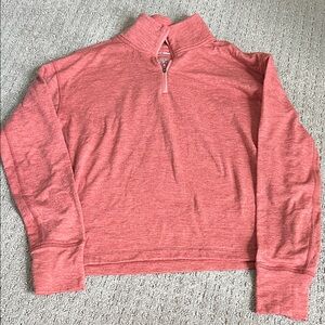 Outdoor Voices Coral Zip Pullover
